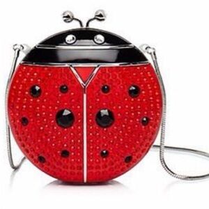 Kate Spade Lady Bug Crystal Rhjnestone Novelty Crossbody Bag